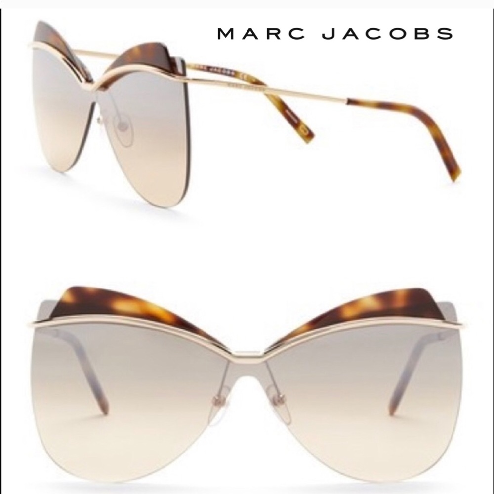 Marc Jacobs Oversize 73mm Cat Eye Sunglasses